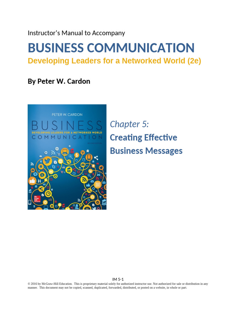 Business Communication: Creating Effective Business Messages | PDF ...