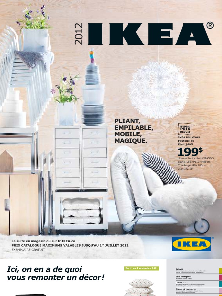 Ikea Catalogue 2012 Fr Matelas Lit