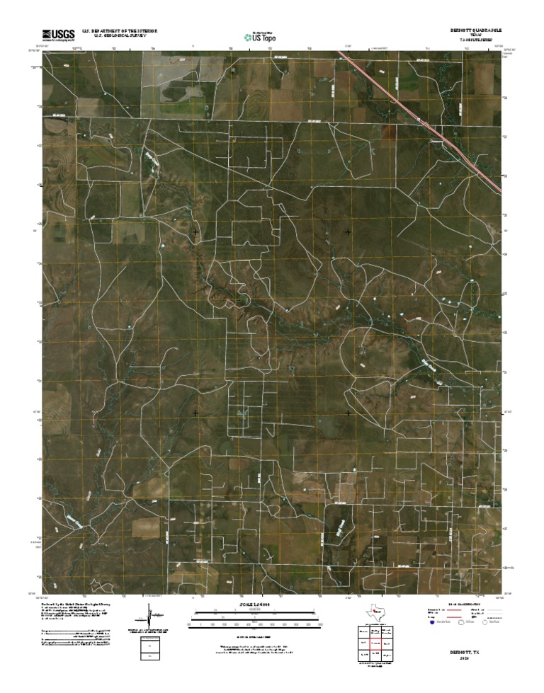 Topographic Map of Dermott PDF