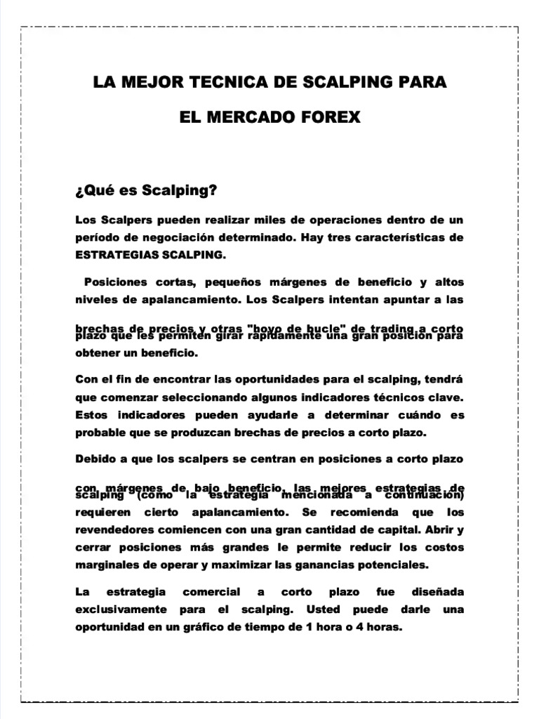 PDF La Nueva Estrategia de Scalping Compress | PDF