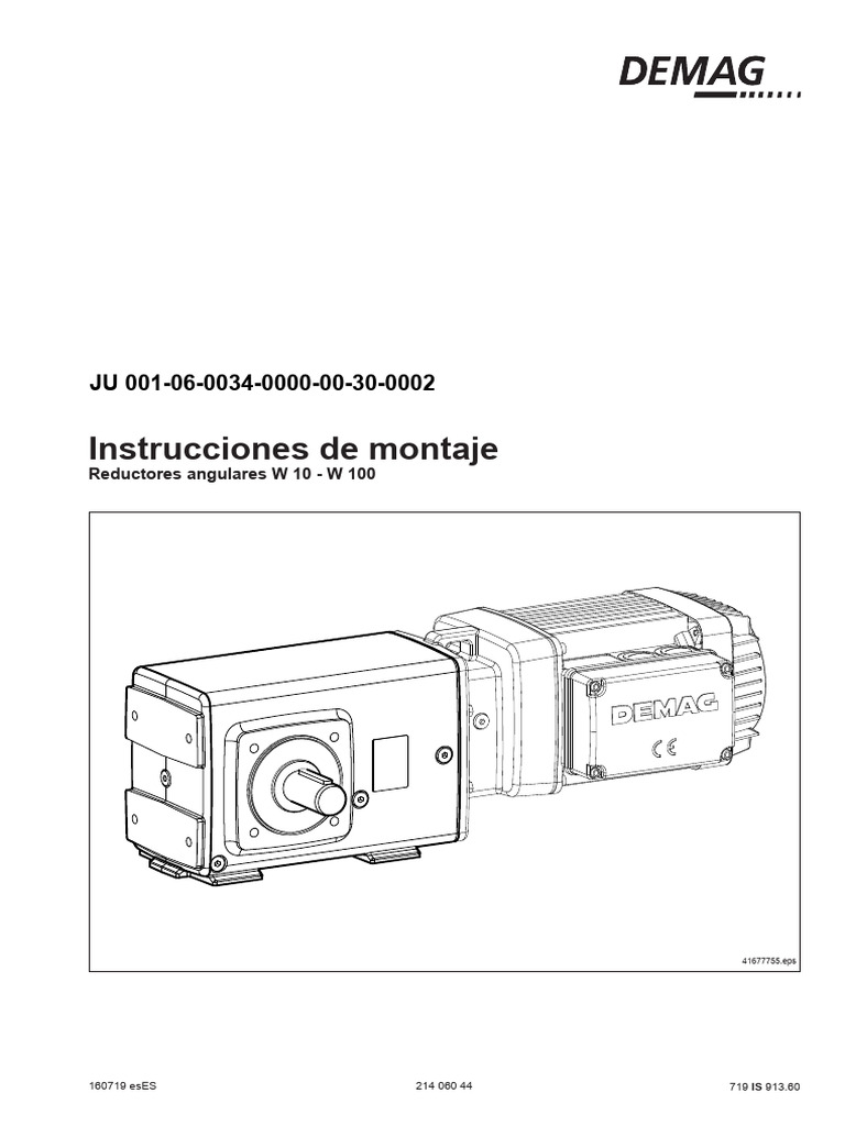 Reductores Demag | PDF | Ingeniería mecánica