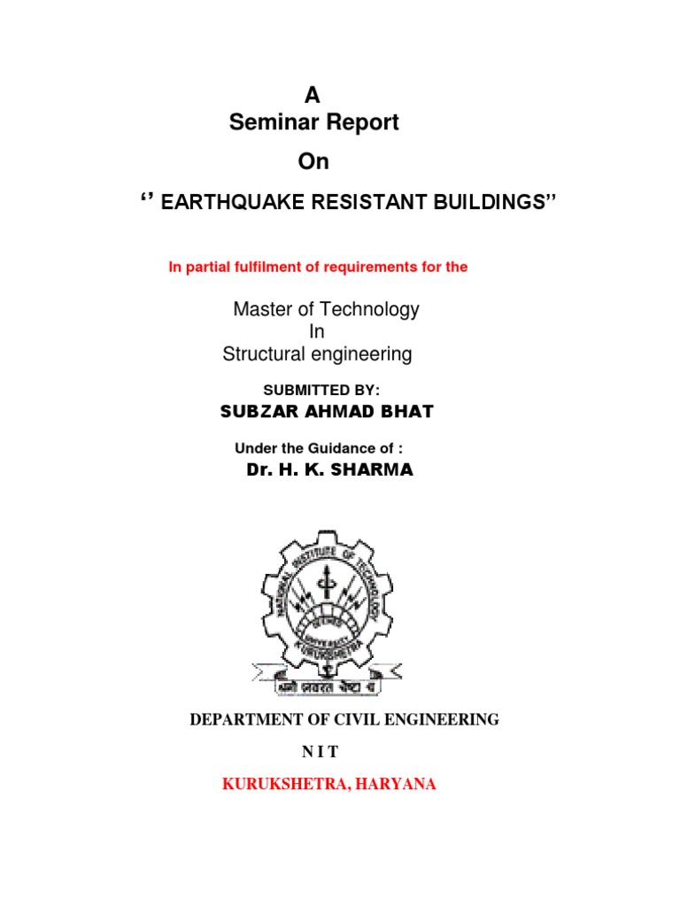 Thesis topics for earthquake engineering image
