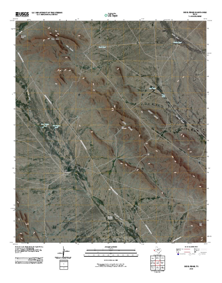 Devil Ridge Texas Topographic Map | PDF | United States Geological ...