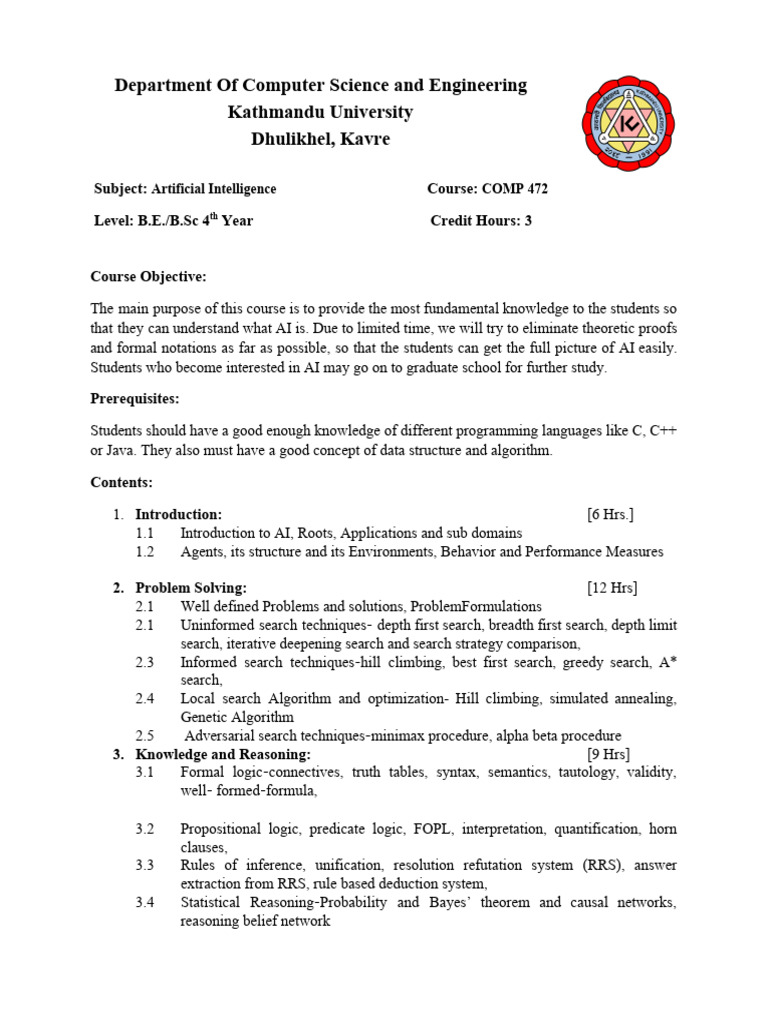 COMP 472 Artificial Intelligence1581330400 | PDF | Artificial ...