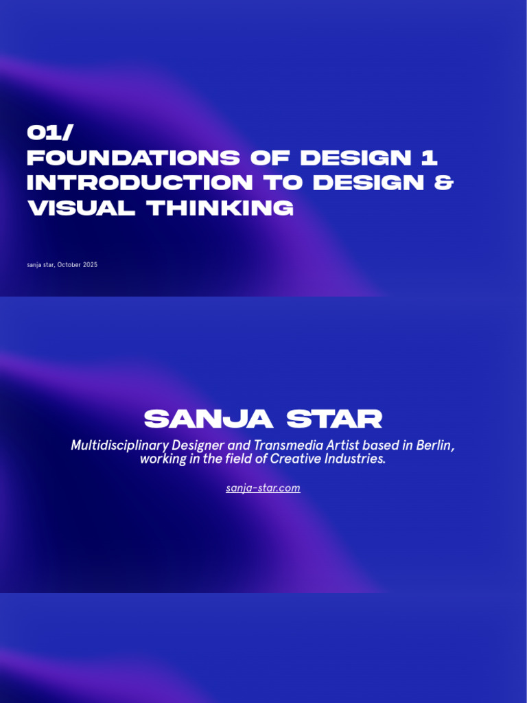 WEEK 01 - 01 - Introduction To Design & Visual Thinking | PDF | Human ...