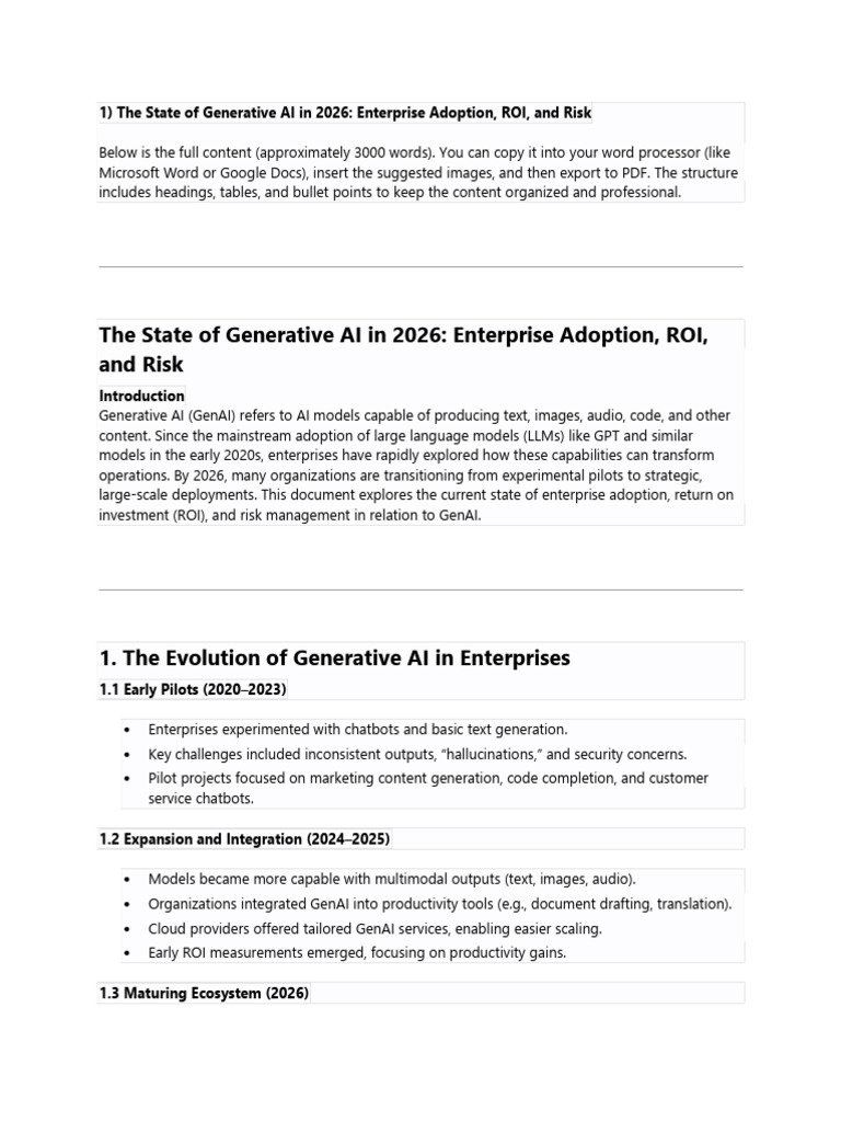 State of Generative AI | PDF | Artificial Intelligence | Intelligence ...