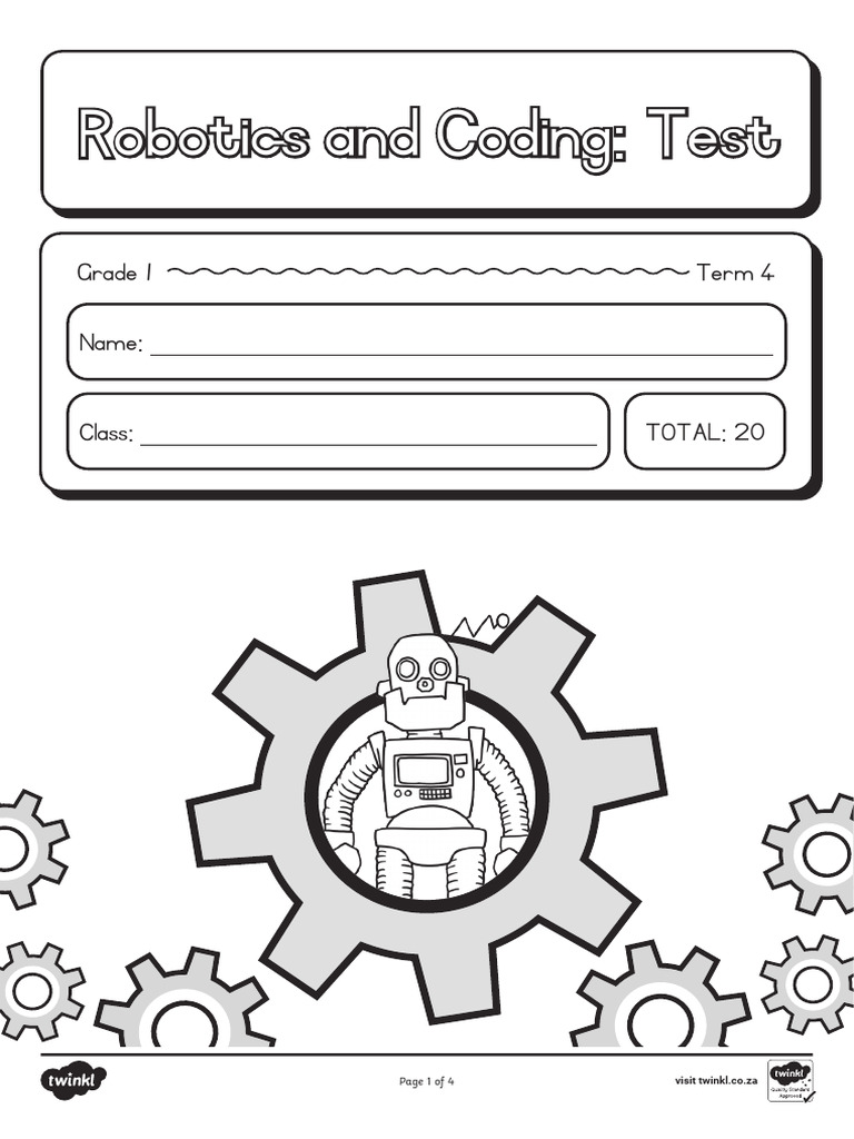 Grade 1 Robotics and Coding Term 4 Assessment Caps Aligned - Ver - 1 ...