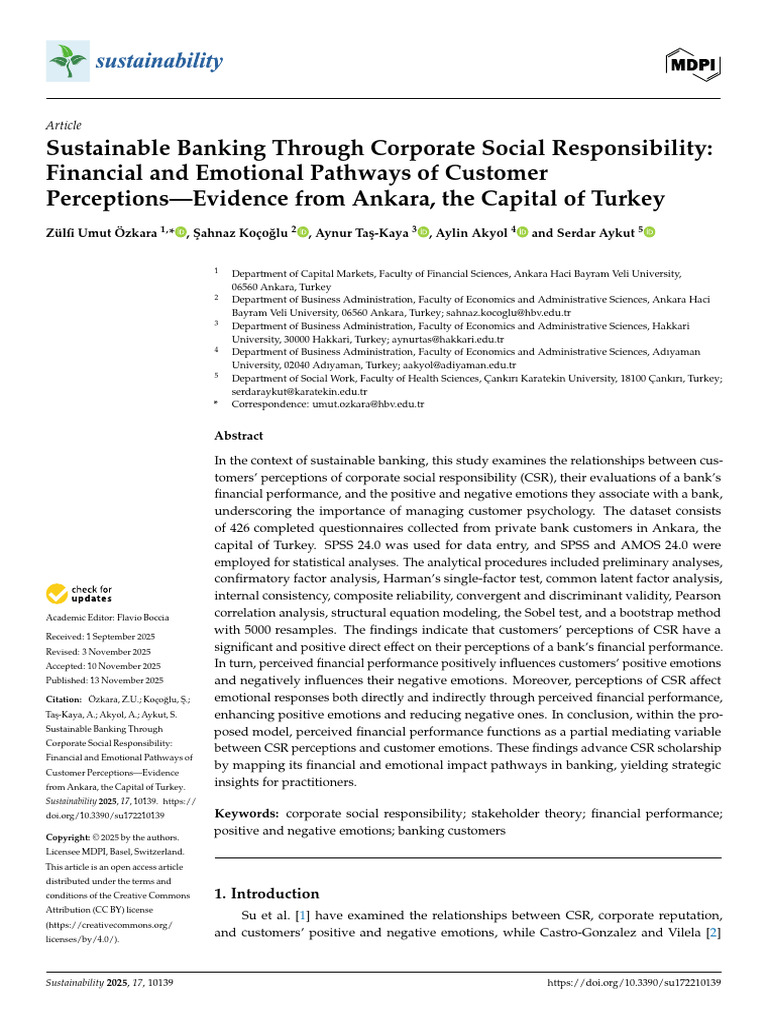 Sustainable Banking Through Corporate Social Respo | PDF | Corporate ...