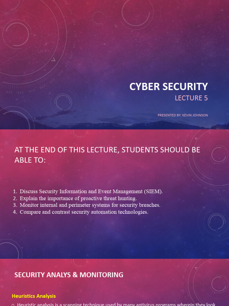 Cyber Security Lectures 5 | PDF | Domain Name System | Malware