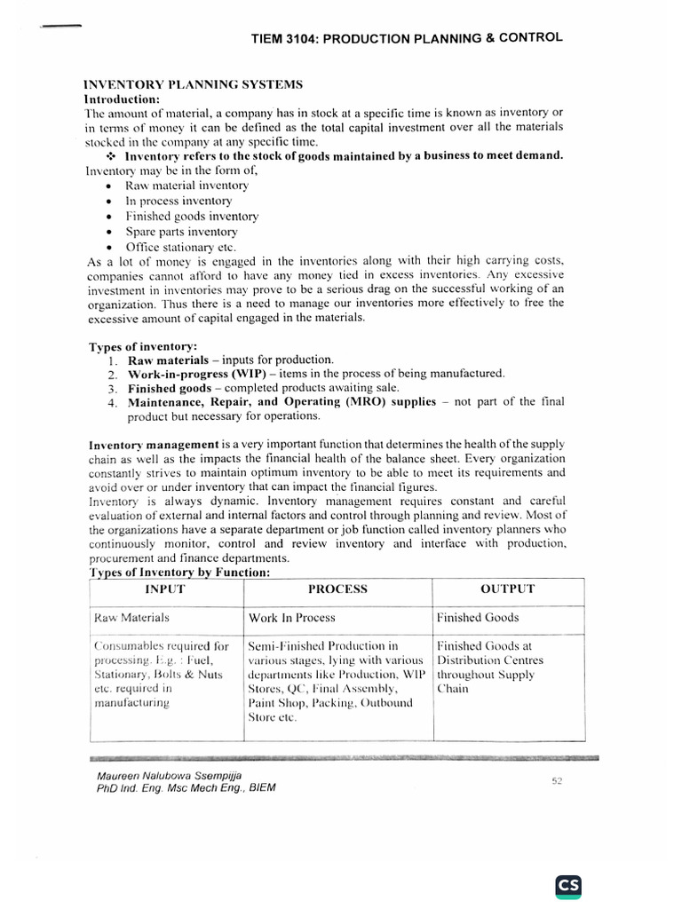 TIEM 3104 PPC and Practice Questions | PDF