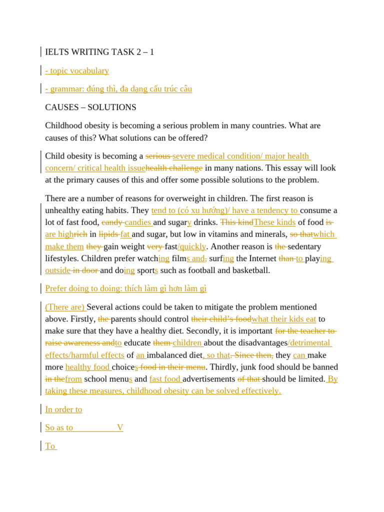 Ielts Writing Task 2 - 1 - Khánh | PDF