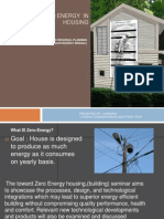 Designing the Zero Energy in HOUSING 111