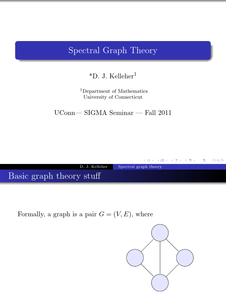 Spec Graph Theory | PDF | Eigenvalues And Eigenvectors | Mathematical ...