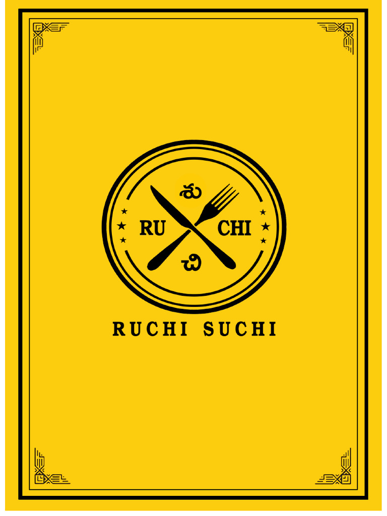 Ruchi Suchi Menu (A4) | PDF | Western Cuisine | Foods
