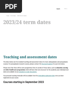 BCU Term Dates 2023/24 Overview | PDF | Academic Term | Computing