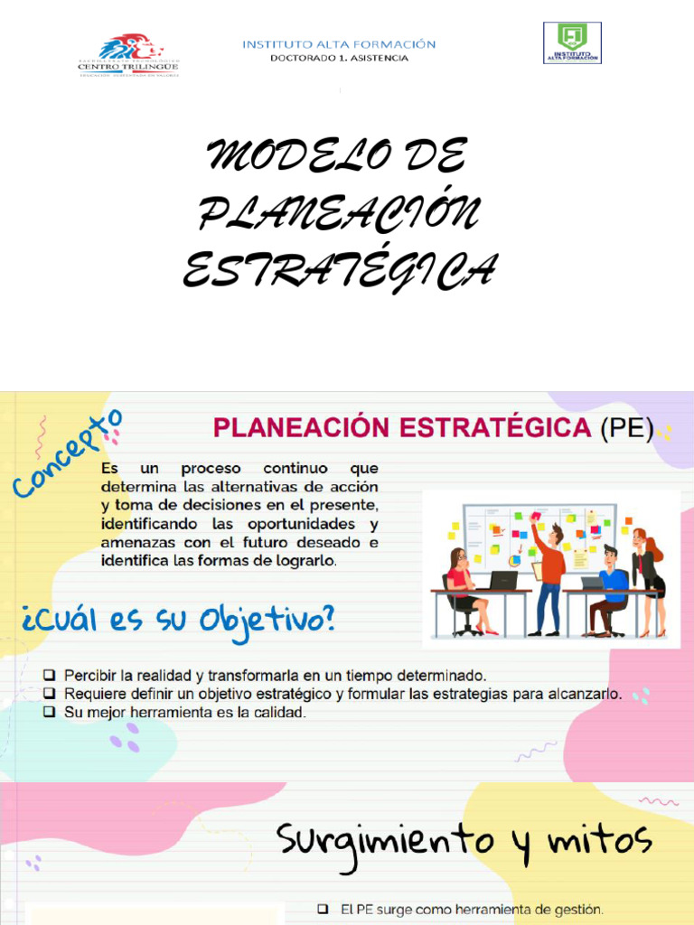 Modelos de Planeacion Estrategica | PDF