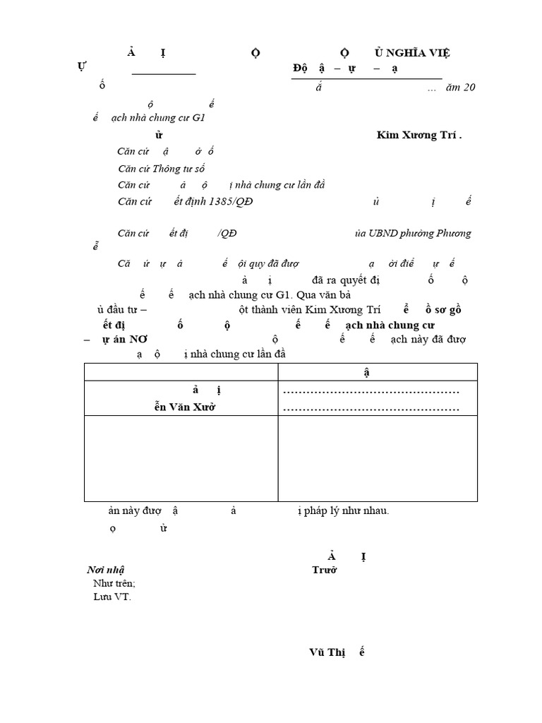 BBBG 01 BQT Ban Giao 07 Noi Quy, Quy Che - Ke Ho CH Nha Chung Cu G1 | PDF