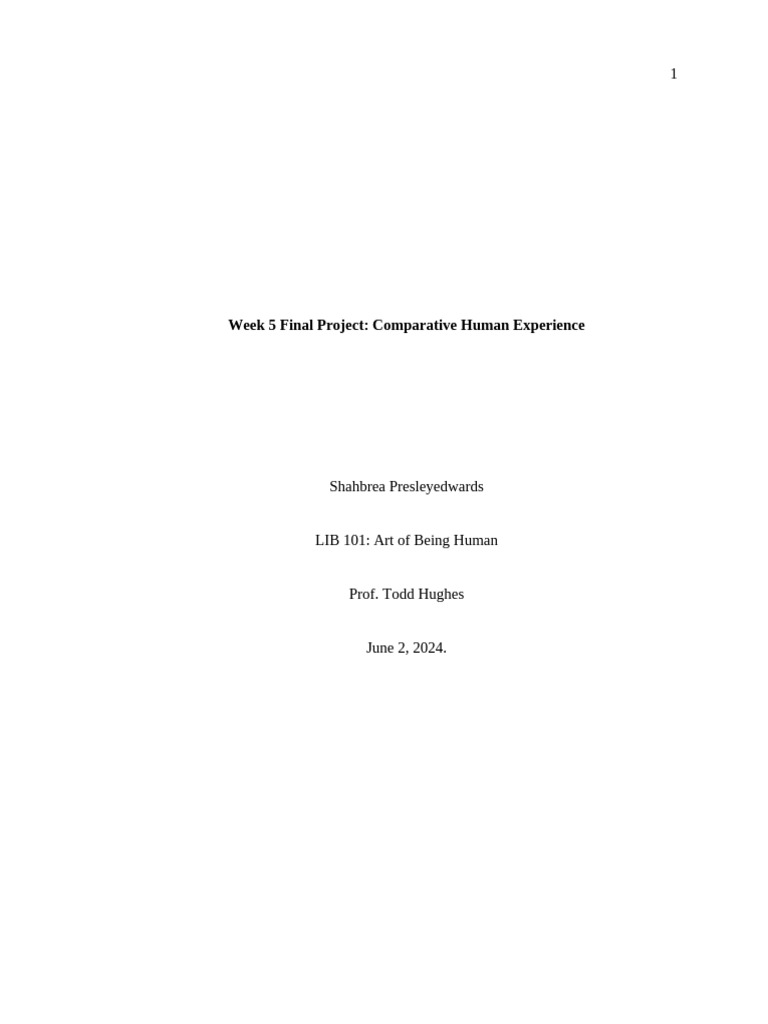 Week 5 Final Project | PDF | Ancient Egyptian Religion