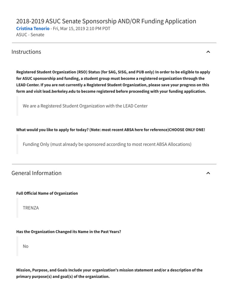 Appendix U - TRENZA | PDF