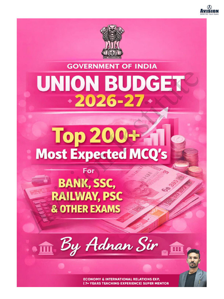 Union Budget 2026 - 27 | PDF | Taxes | Government Budget Balance