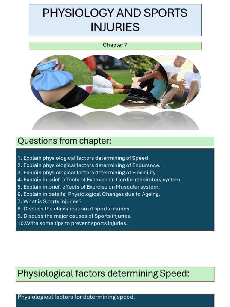 Physiology and Sports Injuries | PDF | Skeletal Muscle | Flexibility ...