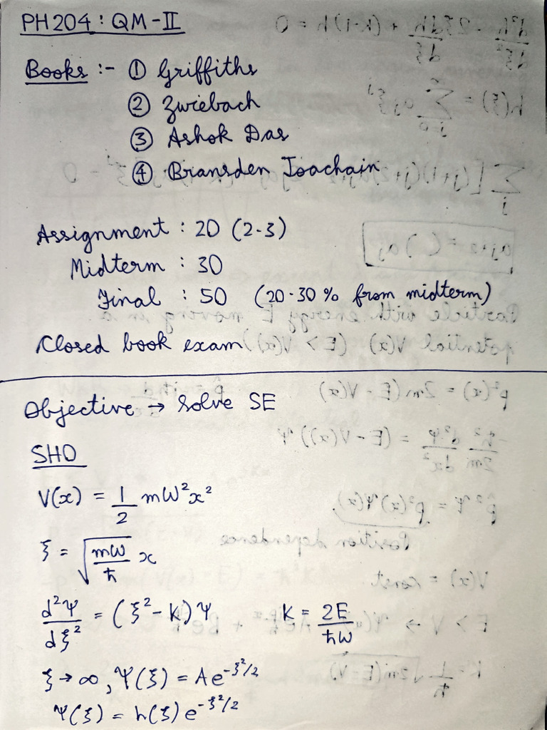 QM2 Notes For Midsem | PDF