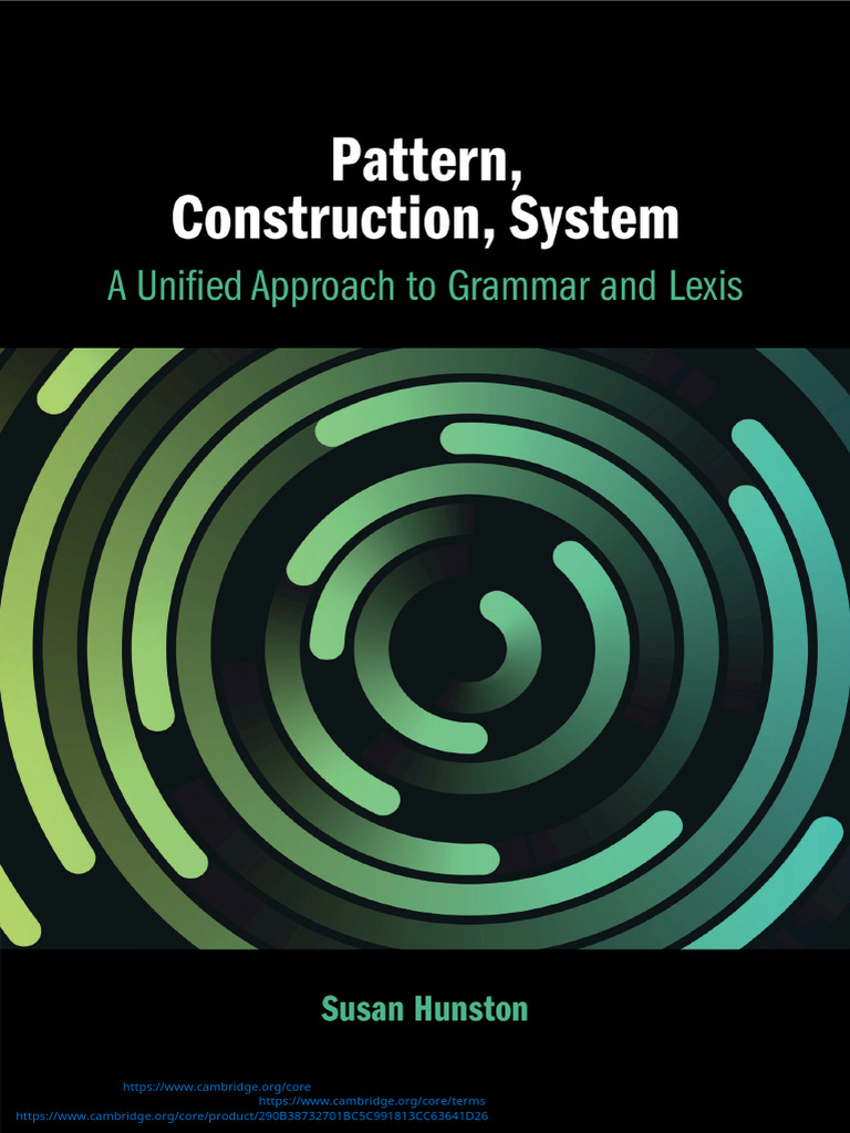 Pattern Construction System | PDF | English Language | Verb
