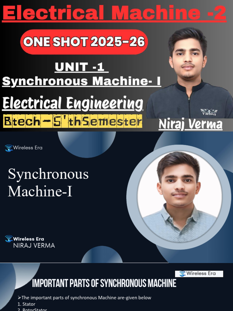 Unit 1 of Machine 2 | PDF | Inductor | Machines