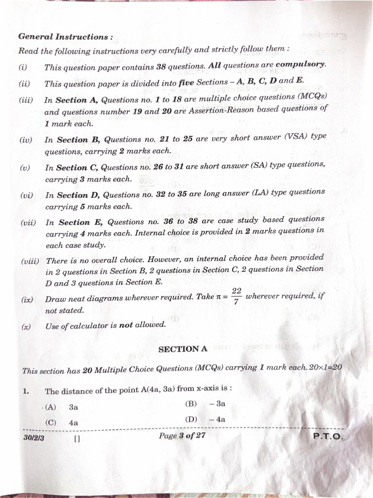 Math Set 3 | PDF