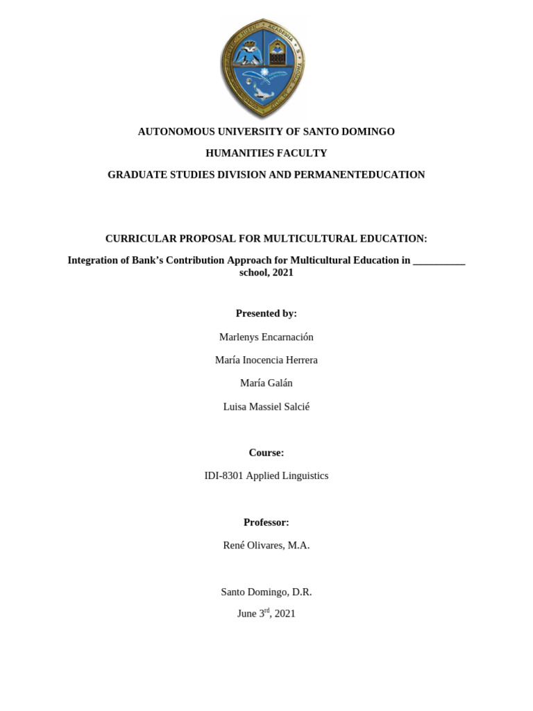 Final Project - Multicultural Education | PDF | Cultural Globalization
