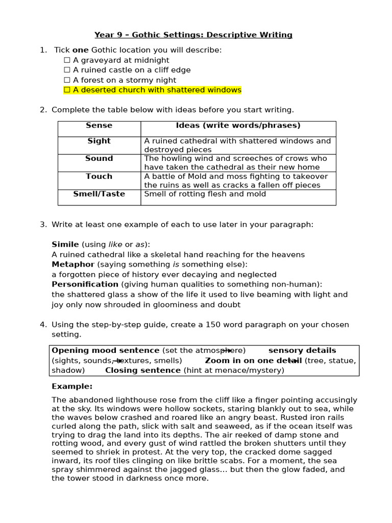 Task 1 - Describing A Gothic Setting-7 ( (Unsaved-312040972131738288 ...