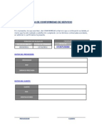 ACTA DE CONFORMIDAD