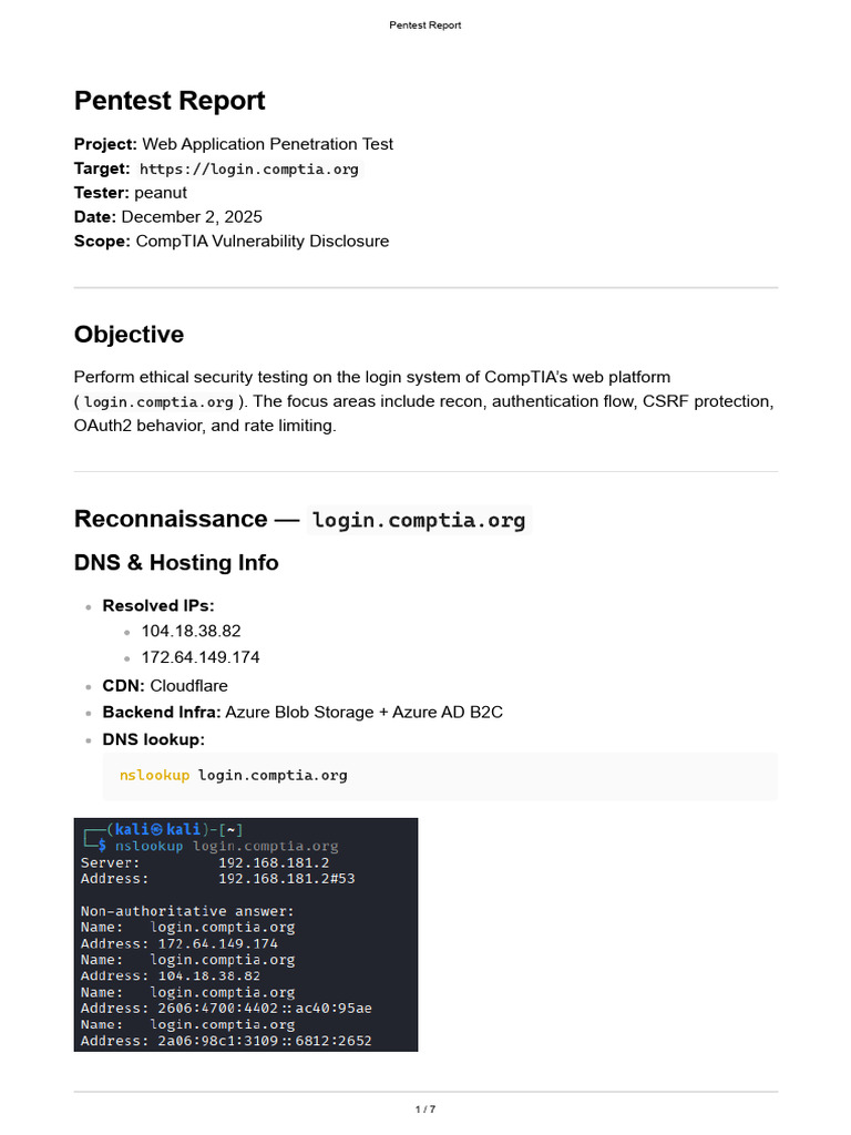 Pentest Report | PDF | Password | Http Cookie