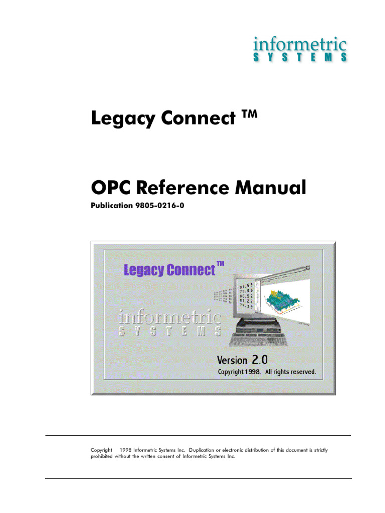 Legacy Connect OPC Reference | PDF