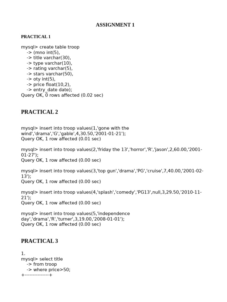 Assignment 1 Real | PDF | Databases | Data Management Software