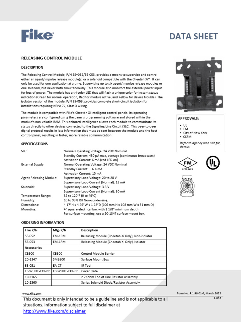 Releasing Module (EM-1RM) | PDF | Light Emitting Diode | Electrical ...