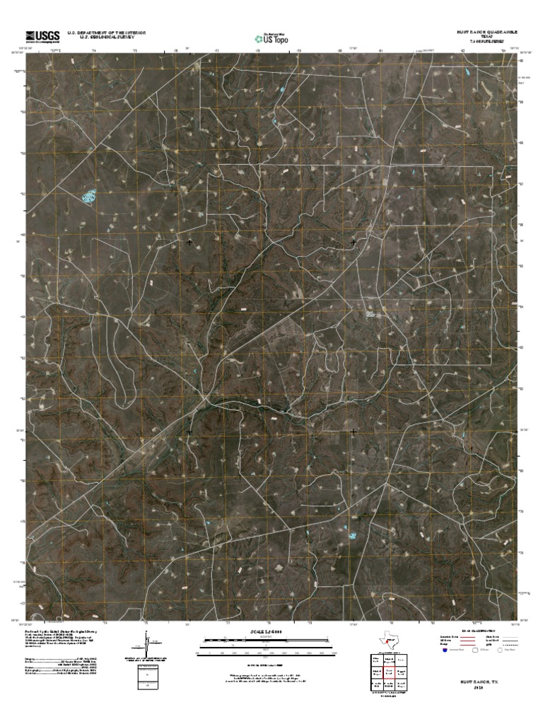 Topographic Map of Hunt Ranch | PDF | Science & Mathematics