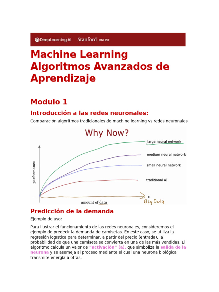 Machine Learning Algoritmos Avanzados de Aprendizaje | PDF ...
