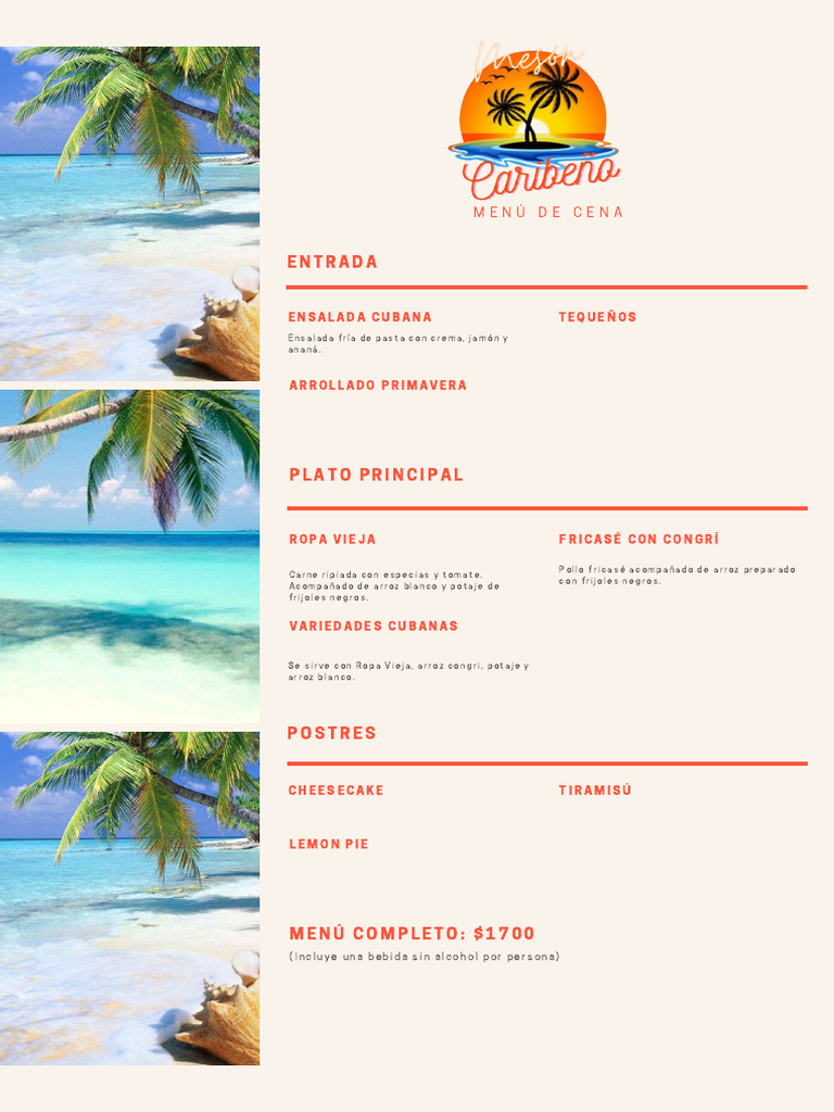 Cena Menú | PDF