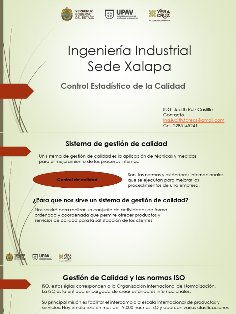 Clase 2 501 Control Estadistico de La Calidad | PDF | Calidad ...