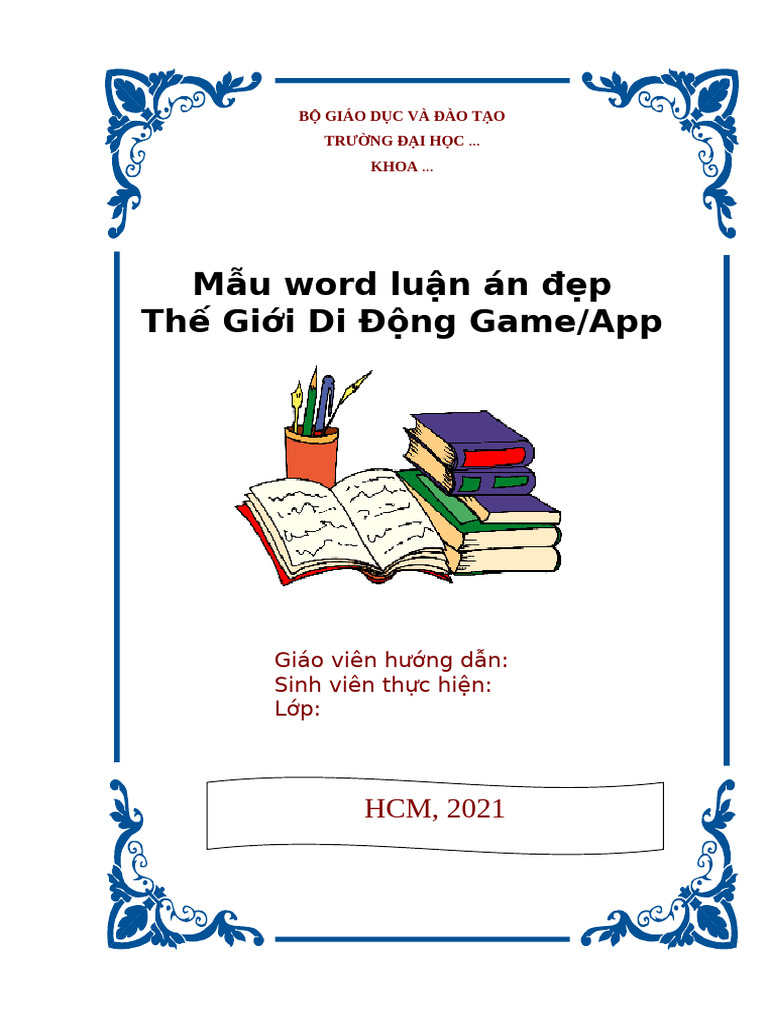 Tai Mau Bia Word Luan An 2021 Dep Mau So 5 | PDF