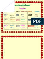 Horario de Clases