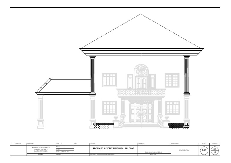 Front Elevation Model | PDF