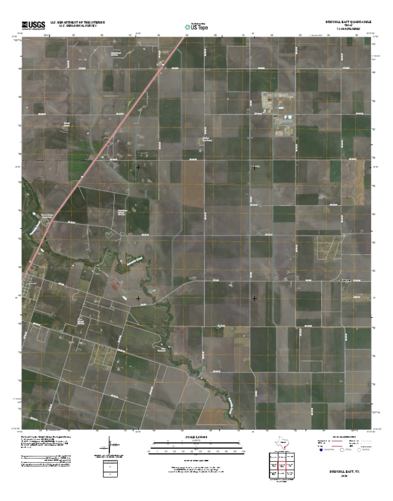 Driscoll East Quadrangle Map, Texas | PDF