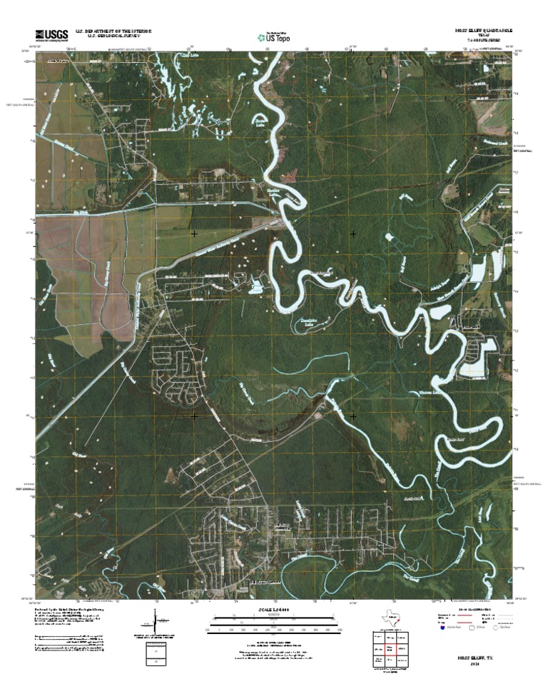 Topographic Map of Moss Bluff PDF United States Geological Survey