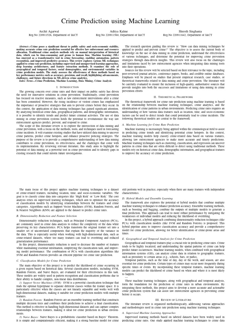 Research Report | PDF | Machine Learning | Support Vector Machine