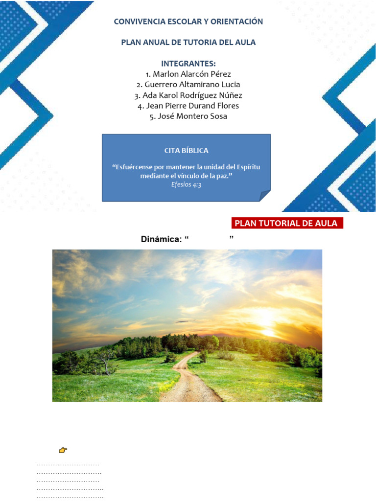 Plan de Aula Tutoria 2026 | PDF | Las emociones | Inclusión (Educación)