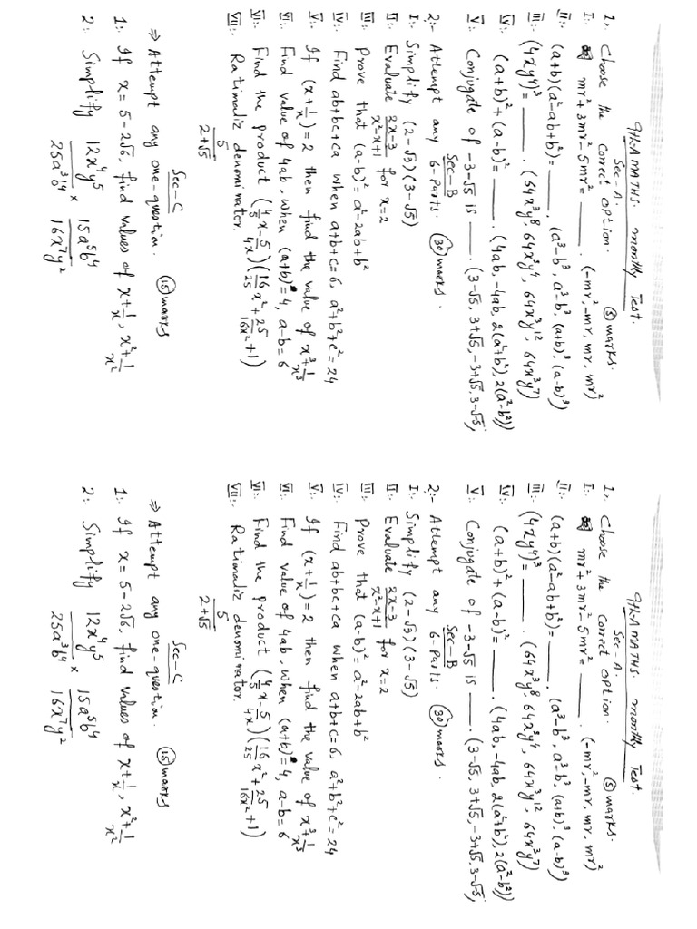 9th Maths | PDF