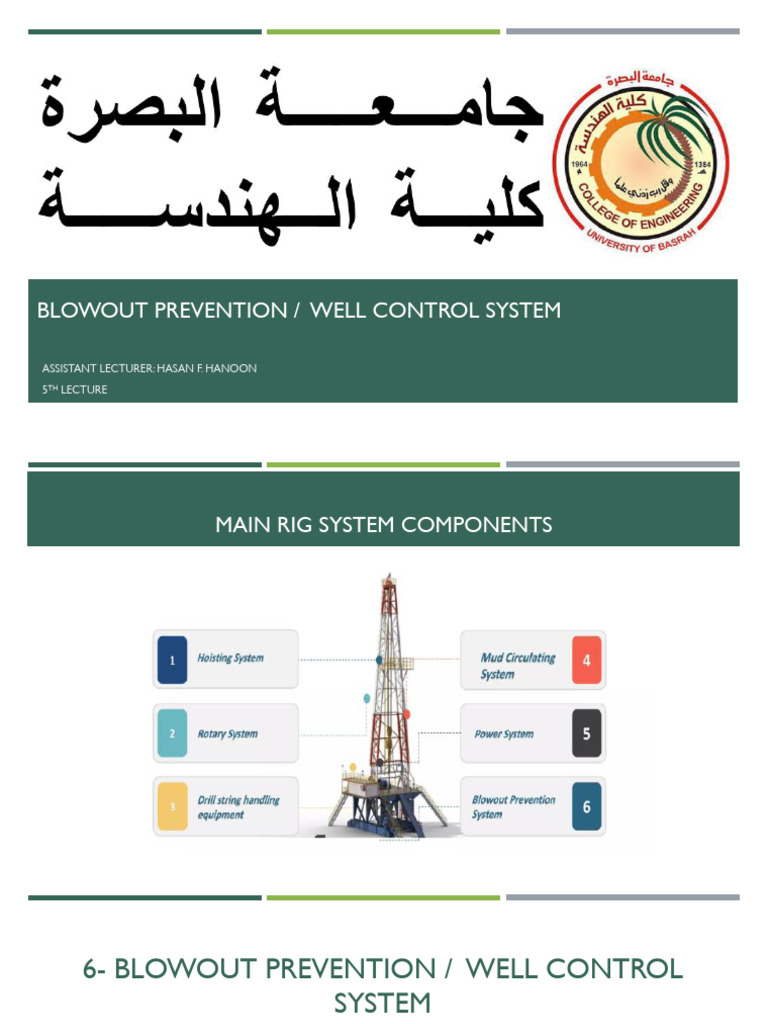 L5 - Drilling Rig Components (Well Control System) | PDF | Blowout ...