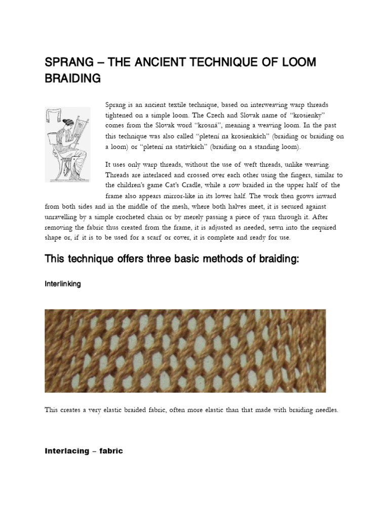WHAT Is SPRANG - Sylva Antony Čekalová | PDF | Loom | Textiles